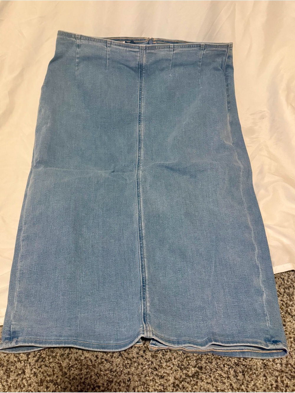 American Eagle Outfitters Light Blue Denim Midi Skirt